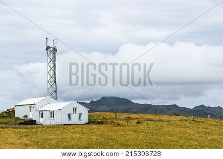 Station On Dyrholaey Peninsula In Iceland