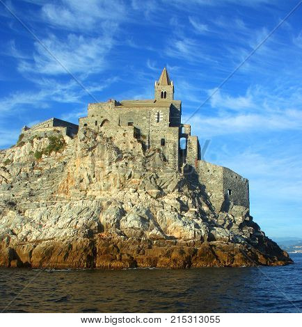 Portovenere: Rocky coast with Saint Peter church