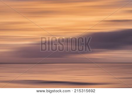 Beautiful Long Exposure Blur Sunrise Landsdcape Of Idyllic Broadhaven Bay Beach On Pembrokeshire Coa