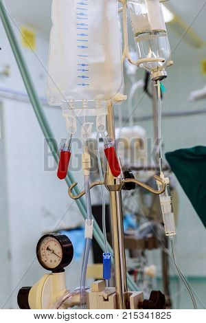 Before Transfusion Dose Blood Inside Hospital Room