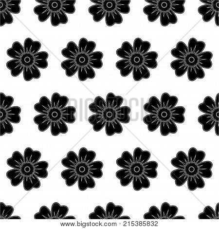 Abstract Seamless Daisy Pattern For Girls, Boys, Clothes. Creative Vector Daisy Background With Flow