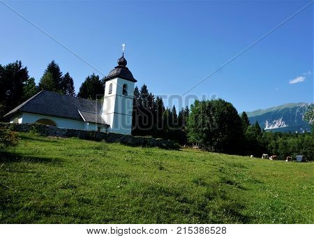 Cercev Sv Katarina in Zasip near Bled Slovenia