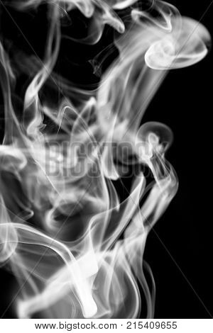 smoke on black background . Photo of an abstract texture