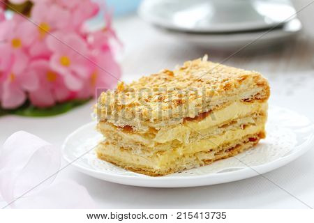 Delicious Layer Cake With Cream
