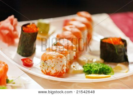 Sushi sul tavolo