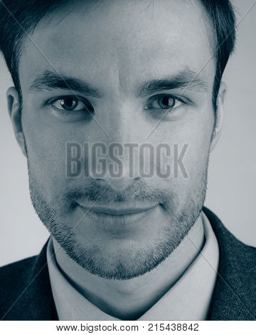 Face of a Businessma Closeup.Men. Man looking.