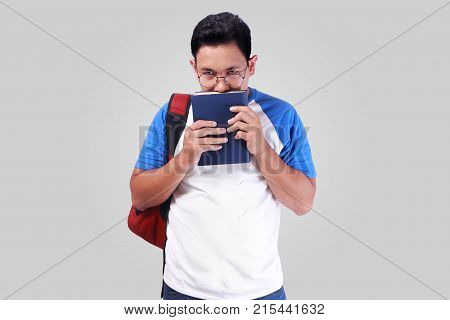Disappointed Young Asian Male Student