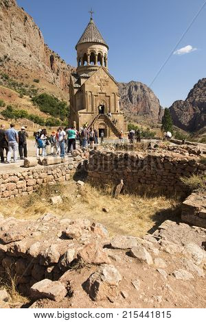 Noravank Monastery Armenia - September 18 2017: Famous Noravank Monastery Landmark in Syunik province of Armenia