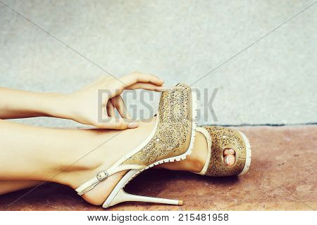 Beige Female Shoes