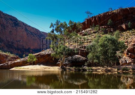 a waterhole in Ormiston Gorge, Central Australia
