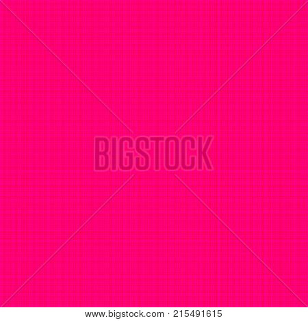 Braiding of horizontal and vertical pink strands on a red background creates a subtle basketweave pattern.