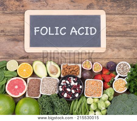 Food rich in folic acid