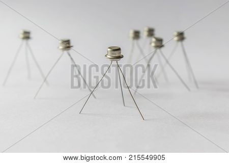 Transistors Stand On Legs.