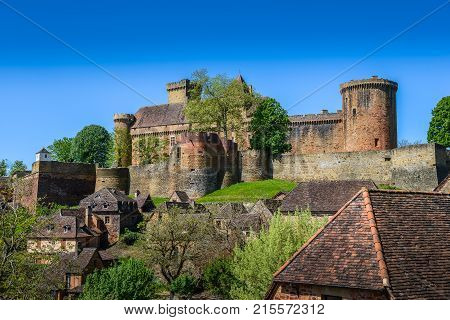 Bretenoux Castelnau Medieval Castle, Lot, Quercy,dordogne France