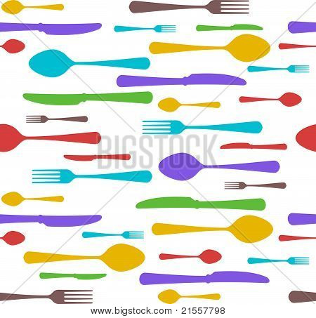 Modello vector seamless cultery