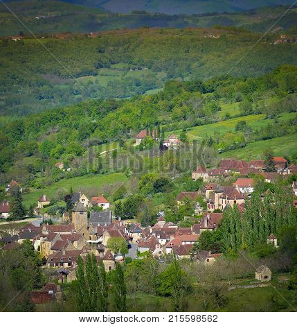 Beautiful French Village Chateau De Limargue Autoire France
