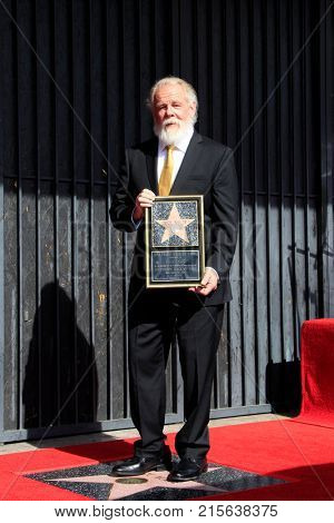LOS ANGELES - NOV 20:  Nick Nolte at the Nick Nolte Star Ceremony on the Hollywood Walk of Fame on November 20, 2017 in Hollywood, CA