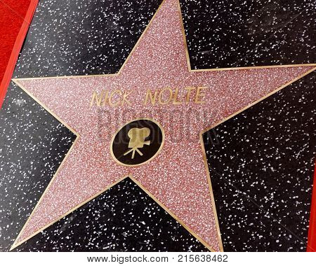 LOS ANGELES - NOV 20:  Nick Nolte star at the Nick Nolte Star Ceremony on the Hollywood Walk of Fame on November 20, 2017 in Hollywood, CA