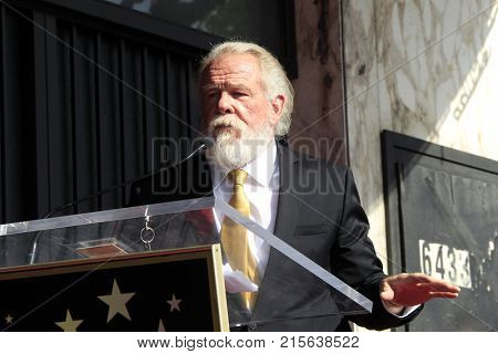 LOS ANGELES - NOV 20:  Nick Nolte at the Nick Nolte Star Ceremony on the Hollywood Walk of Fame on November 20, 2017 in Hollywood, CA
