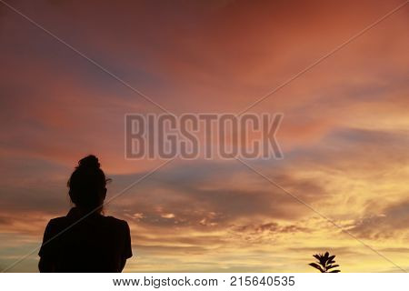 Beautiful sunset and sky in Omatepe island, Nicaragua