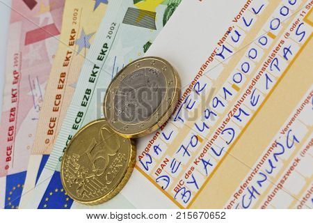 payment slip with iban number