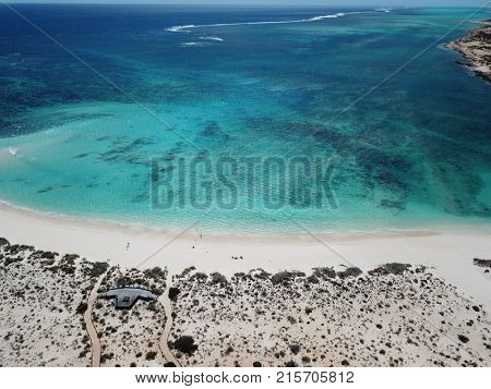 One Of Many Beaches In Exmouth, Western Australia. This Is Turquoise Beach, A Famous Snorkel Spot.