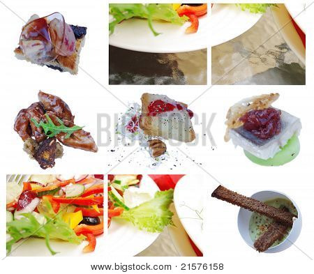 éléments de haute gastronomie, salat, antipasti