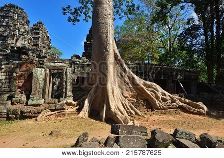 Bantey Khde Temple In Angkor Wat, Cambodia
