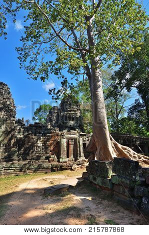 Bantey Khde Temple In Angkor Wat, Cambodia