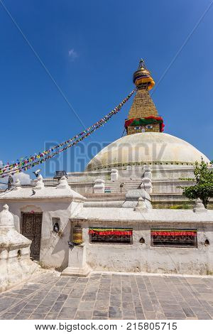 Boudanath Is The Biggest Stupa In Kathmandu, Nepal