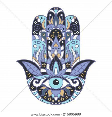 Hamsa On A White Background.