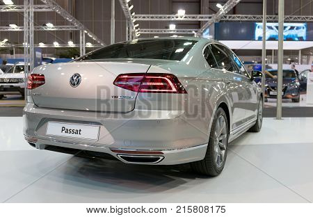 ATHENS, GREECE - NOVEMBER 14, 2017: Volkswagen Passat at Aftokinisi-Fisikon 2017 Motor Show.