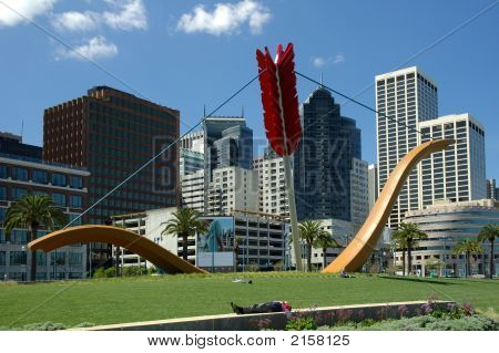 Amors Span på Embarcadero, San Francisco.