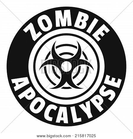 Zombie infection logo. Simple illustration of zombie infection vector logo for web