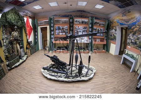 Mykolayiv, Ukraine - June 29, 2017: Museum of War in Afghanistan in Mykolayiv Regional Museum of Local History Staroflotski Barracks
