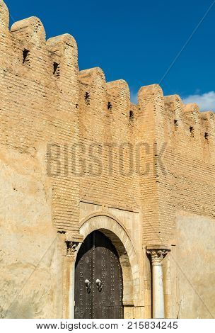 Medieval walls of Medina in Kairouan - Tunisia, North Africa