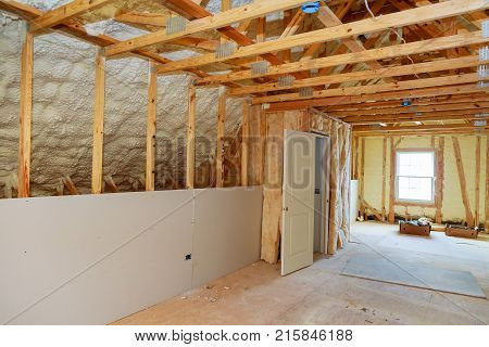 Termal Insulation Installing At The Attic
