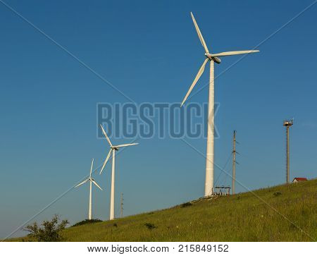Wind power stations on the Crimean peninsula