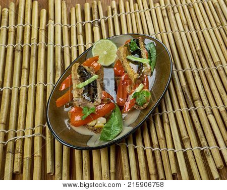 Grilled Mackerel W Escalivada  Toasts