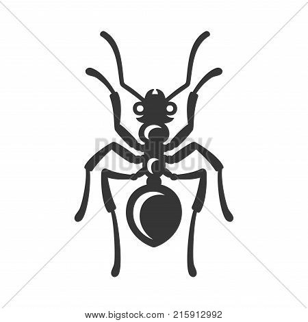 Ant Icon on White Background. Vector illustration