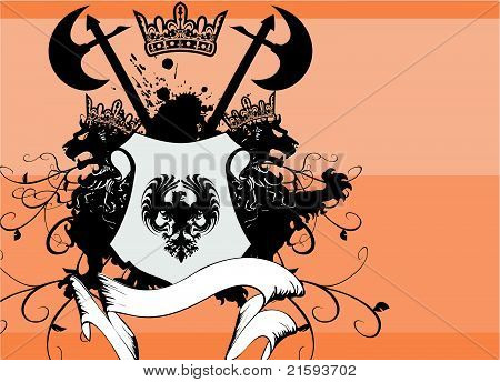 Fondo escudo heráldico