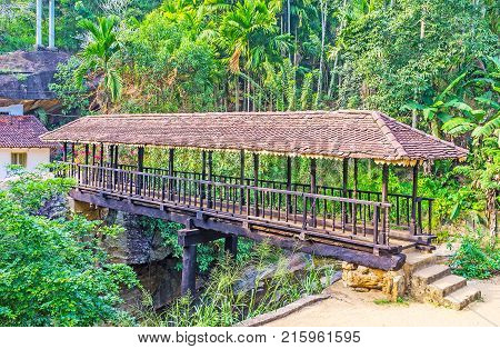 Bogoda Wooden Bridge is the oldest preserved wooden bridge in Sri Lanka Ketawala.