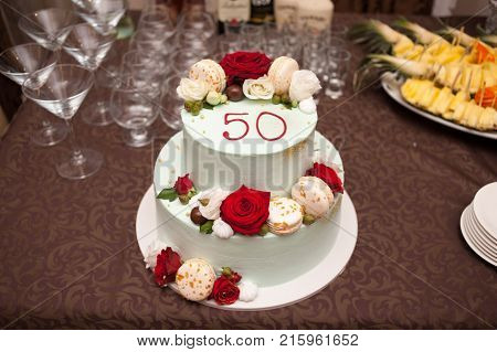 Wedding candies table. Condies for celebrate anniversary
