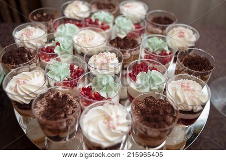Wedding candies table. Condies for celebrate anniversary