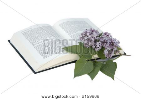 Bok och blommor