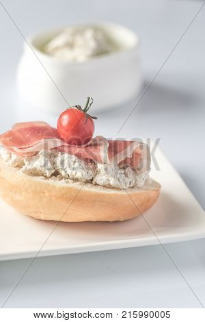 Toast With Robiola And Prosciutto