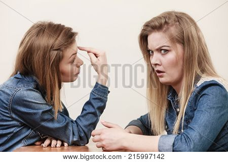 Two Women Having Argue