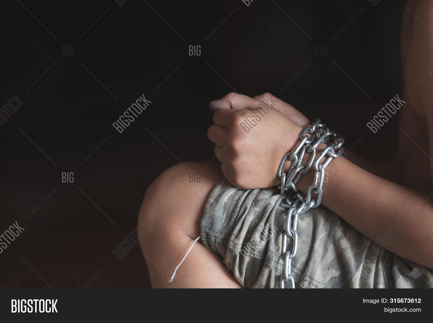 Children Tied Chains Image & Photo (Free Trial) Bigstock