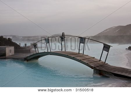 Wintery Blue Lagoon