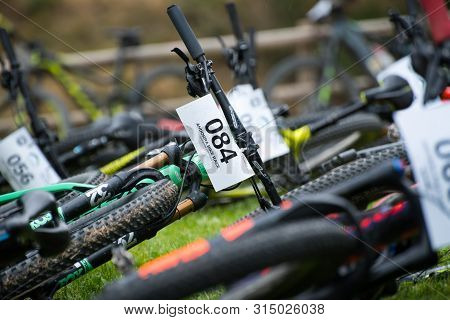 Parc Natural Del Alt Urgell, Lleida, Spain : 2019 July 26 : Cyclists In Andorra Bike Race 2019 In An